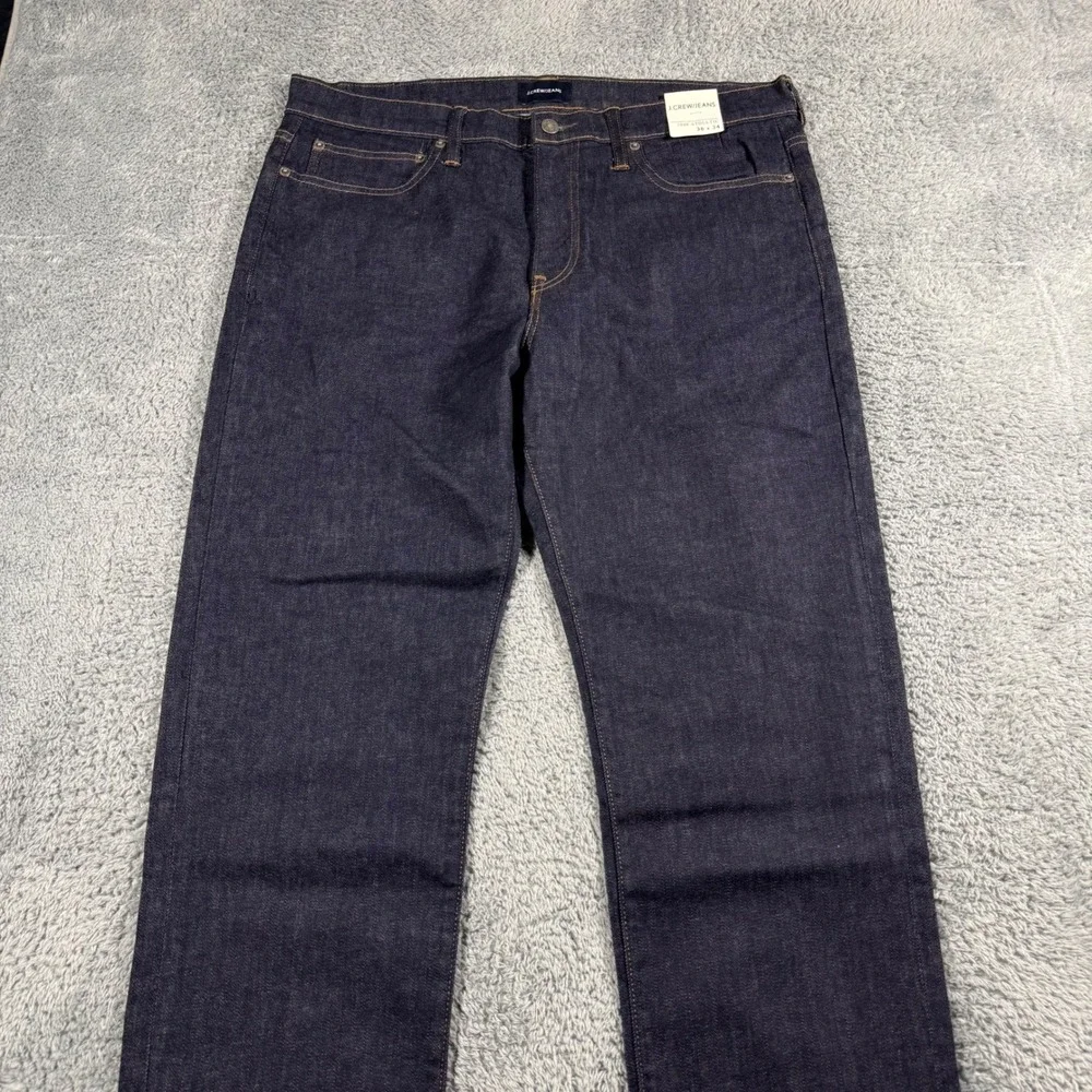 NWT J Crew 1040 Athletic KURABO Premium Japanese Fabric Jean Dark‎ Blue - 36x34